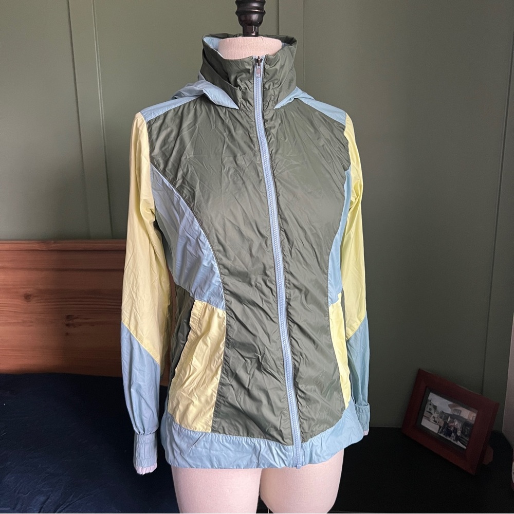 Marmot Laurel Hooded Jacket Lightweight Color Block Windbreaker